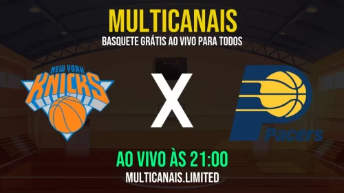 Assistir New York Knicks x Indiana Pacers ao vivo online grátis em HD – 23/05/2025