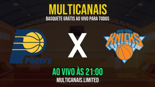 Assistir Indiana Pacers x New York Knicks ao vivo online grátis em HD – 25/05/2025