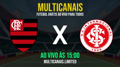 Assistir Flamengo x Internacional ao vivo online grátis em HD – 22/05/2025