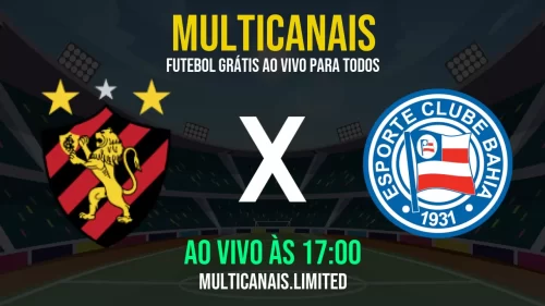 Assistir Sport Recife x Bahia ao vivo online grátis em HD – 22/05/2025